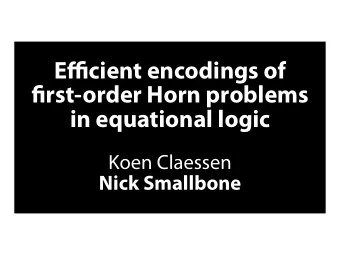 E  ffjc  i  e  n  t  e  n  c  o  d  i  n  g  s  o  f  fj  r  s  t  -  o  r  d  e  r  H  o  r  n  p