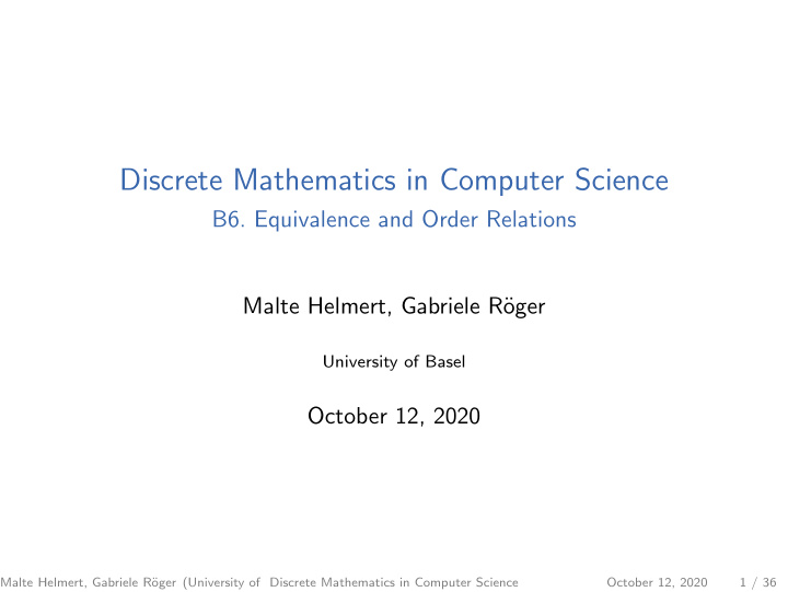 discrete mathematics in computer science