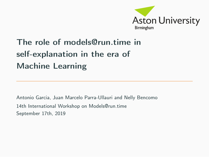 the role of models run time in self explanation in the