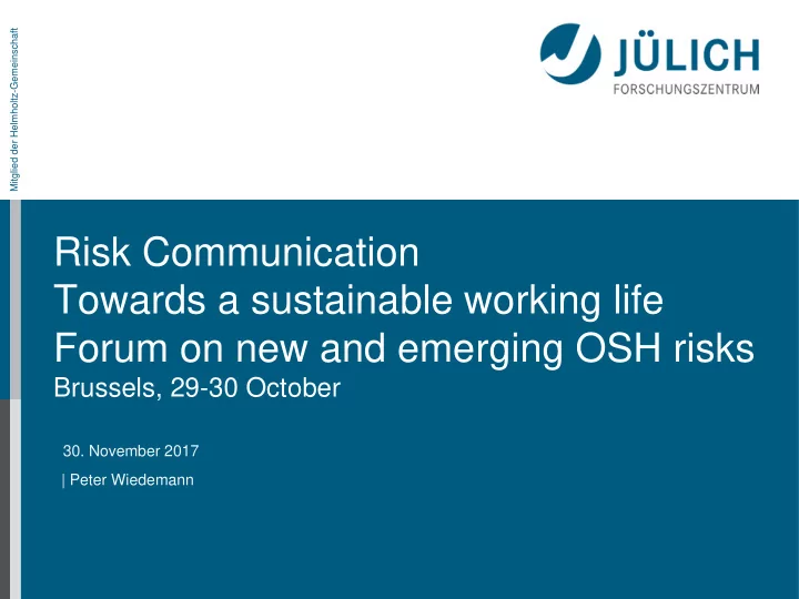 towards a sustainable working life
