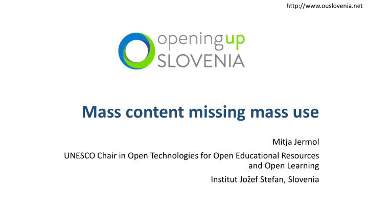 mass content missing mass use