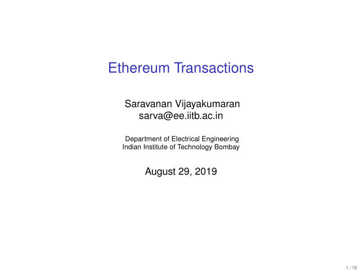 ethereum transactions