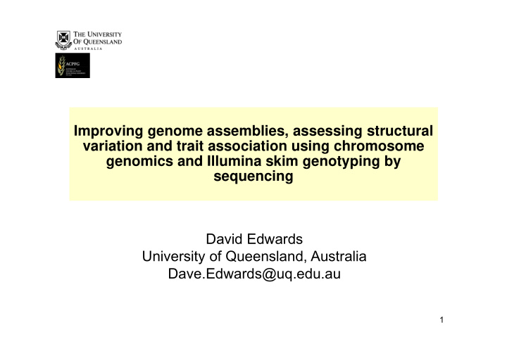 improving genome assemblies assessing structural