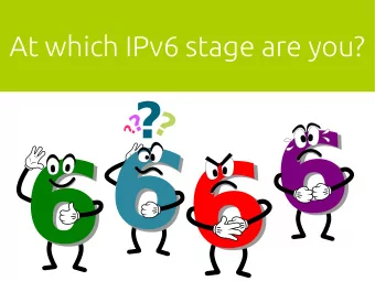 At which IPv6 stage are you?  Scared  The address is too  long!  All my IP addresses  are
