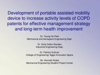 device to increase activity levels of COPD  patents for effective management strategy  and