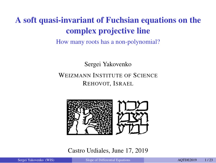 a soft quasi invariant of fuchsian equations on the