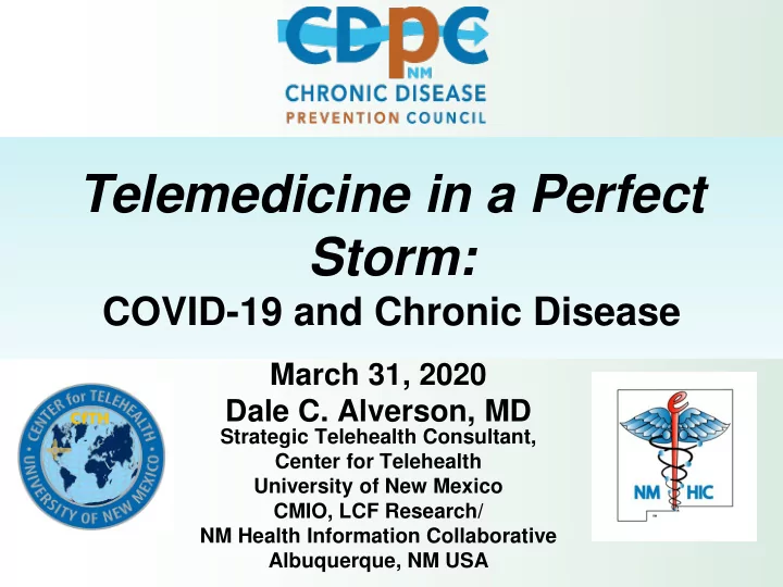 telemedicine in a perfect storm