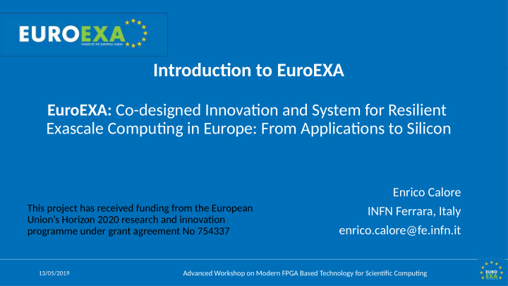 introductjon to euroexa