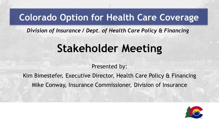 stakeholder meeting