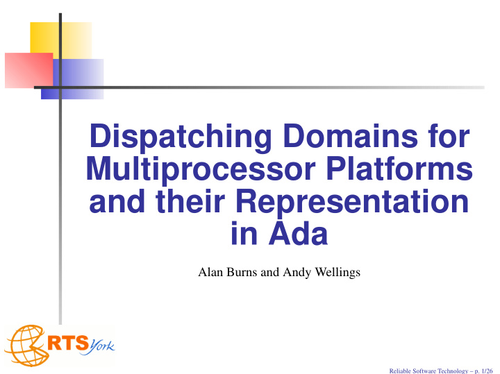 dispatching domains for multiprocessor platforms and