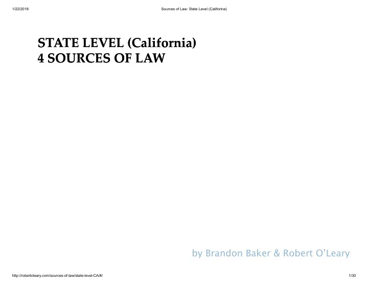 state level state level california california 4 sources