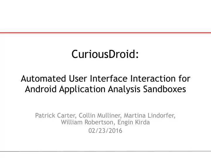 curiousdroid