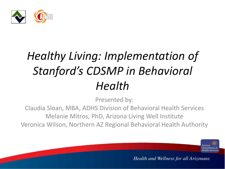 stanford s cdsmp in behavioral