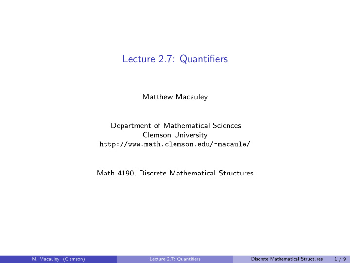 lecture 2 7 quantifiers