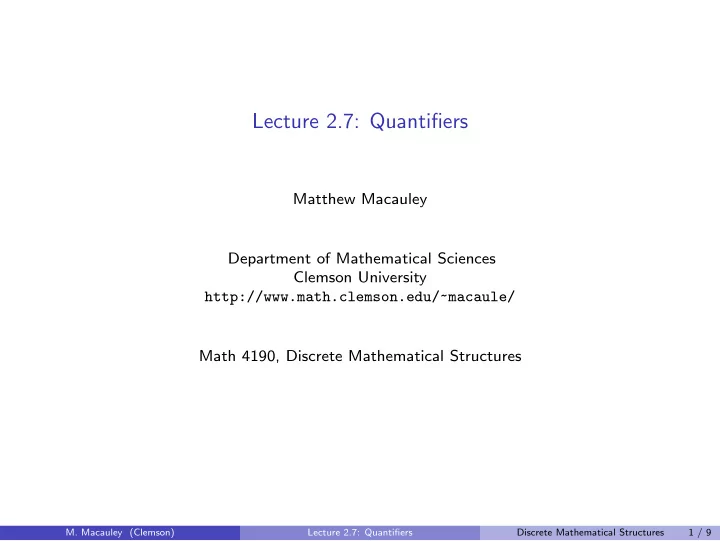 lecture 2 7 quantifiers