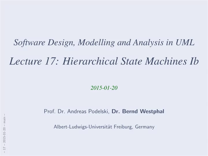 lecture 17 hierarchical state machines ib