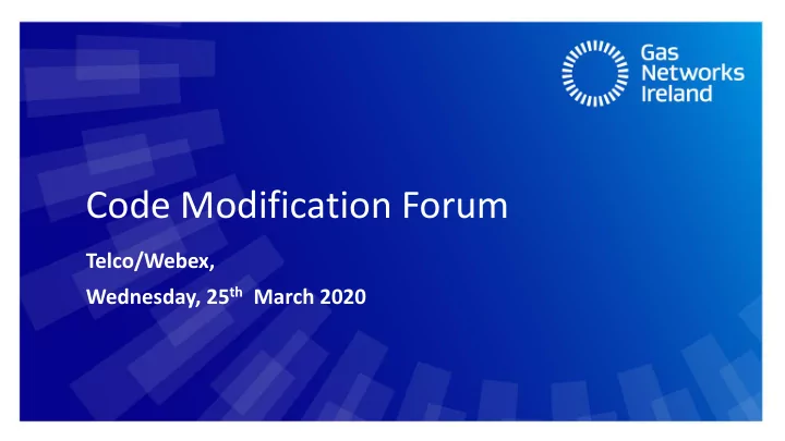 code modification forum