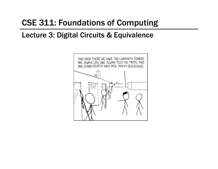 cse 311 foundations of computing