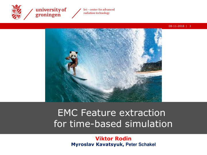 emc feature extraction for time based simulation