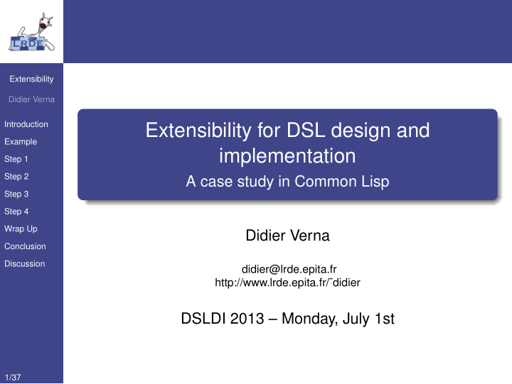 extensibility for dsl design and
