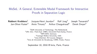 MoSeL: A General, Extensible Modal Framework for Interactive  Proofs in Separation Logic Robbert