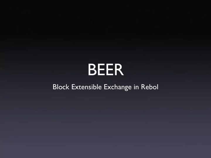 beer