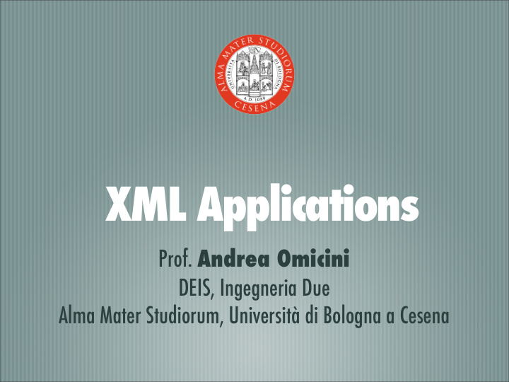 xml applications