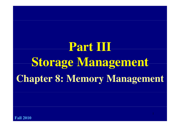 part iii part iii storage management storage management
