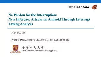 No Pardon for the Interruption:  New Inference Attacks on Android Through Interrupt  Timing