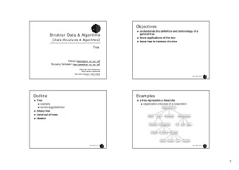 Objectives  understands the definition and terminology of a  general tree  Struktur Data &amp;