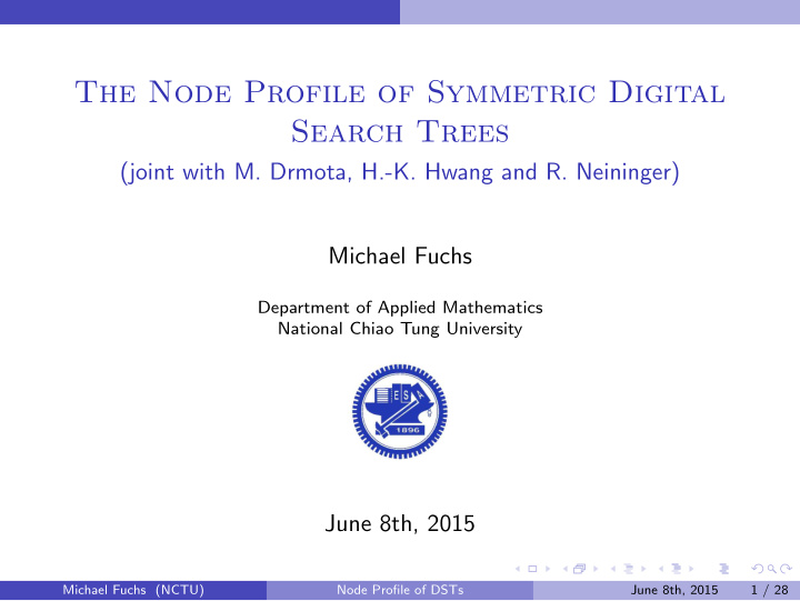 the node profile of symmetric digital search trees
