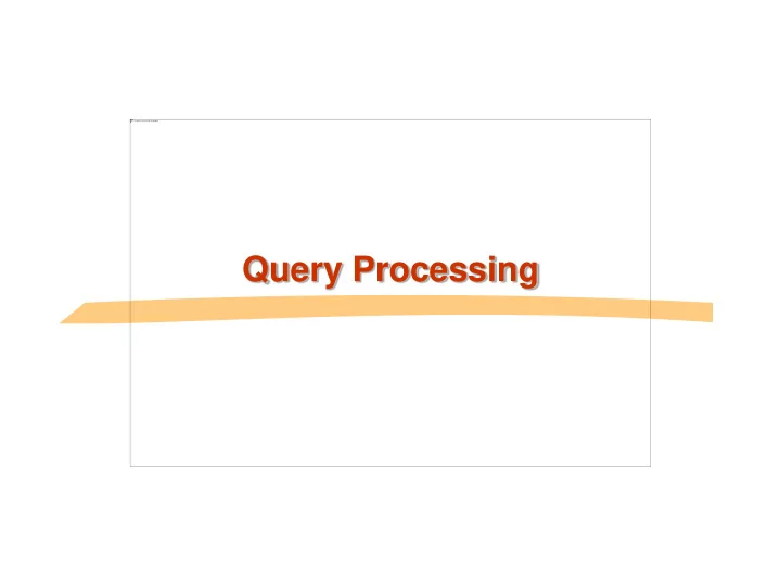 query processing review