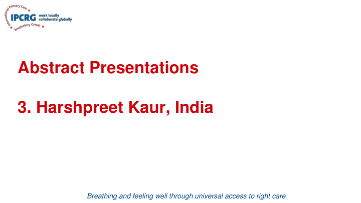 abstract presentations 3 harshpreet kaur india