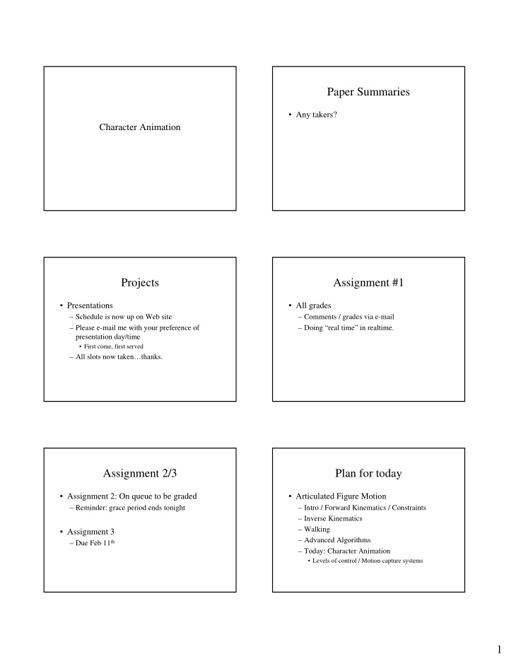 paper summaries