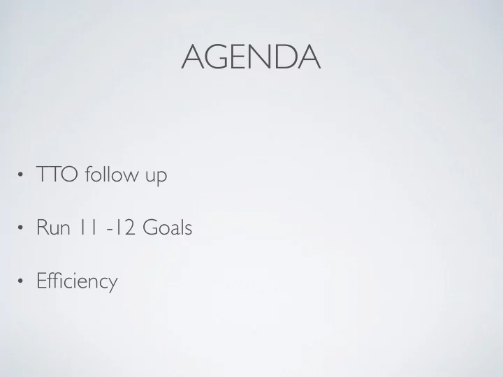 agenda