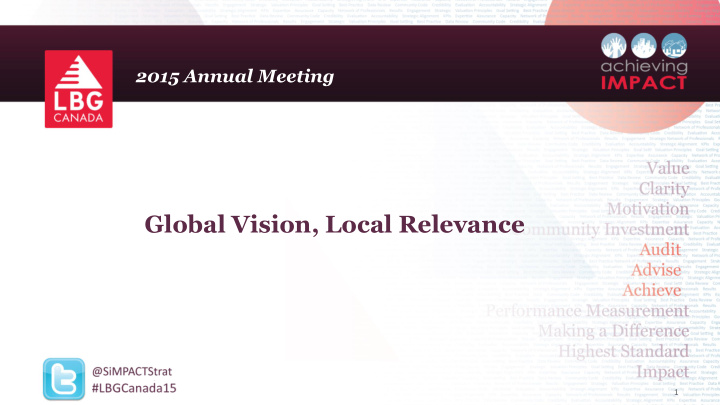 global vision local relevance