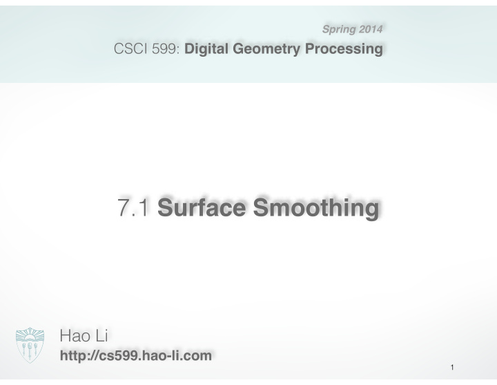 7 1 surface smoothing