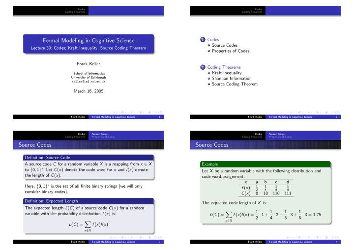 formal modeling in cognitive science