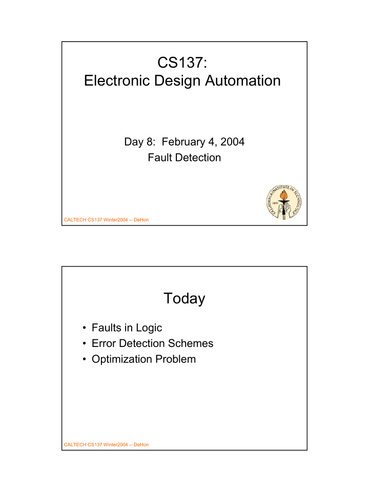 cs137 electronic design automation