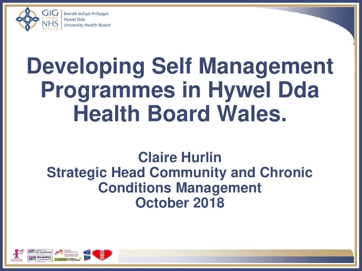 developing self management