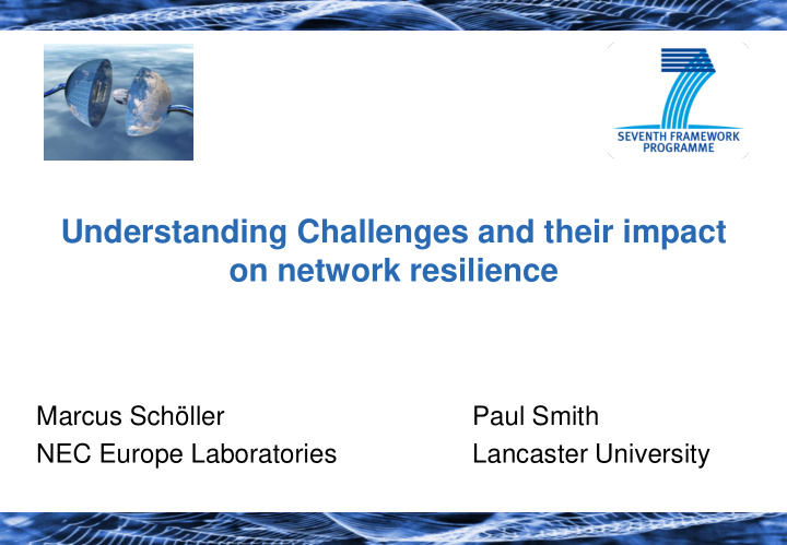 understanding challenges and their impact on network