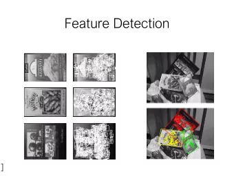 Feature Detection  ]  Logistics  Write the use of free late days right below the title.  We