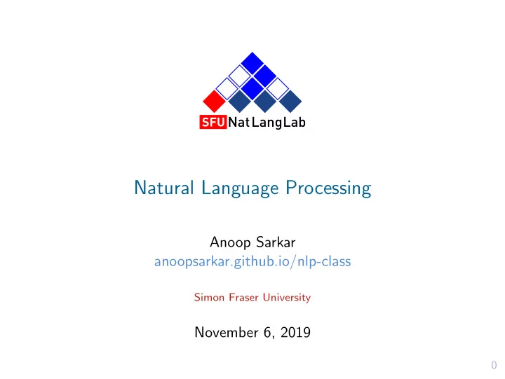 natural language processing