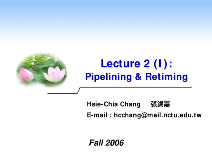 lecture 2 i lecture 2 i