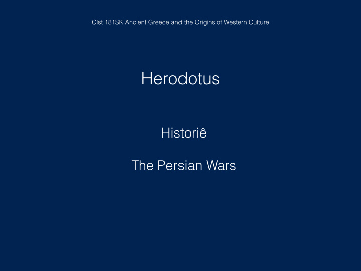 herodotus