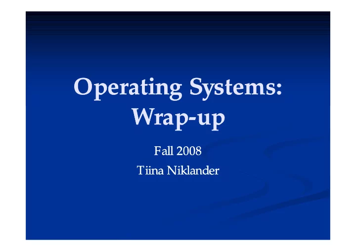 operating operating systems systems wrap wrap up up