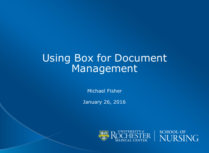 using box for document management