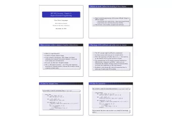 Before we start: define the heading of this chapter  INF1100 Lectures, Chapter 9:  Object-Oriented