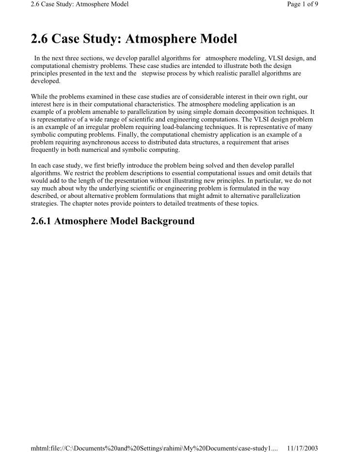 2 6 case study atmosphere model