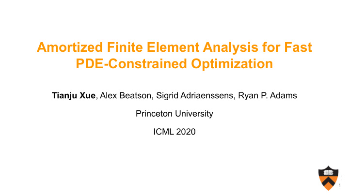 amortized finite element analysis for fast pde